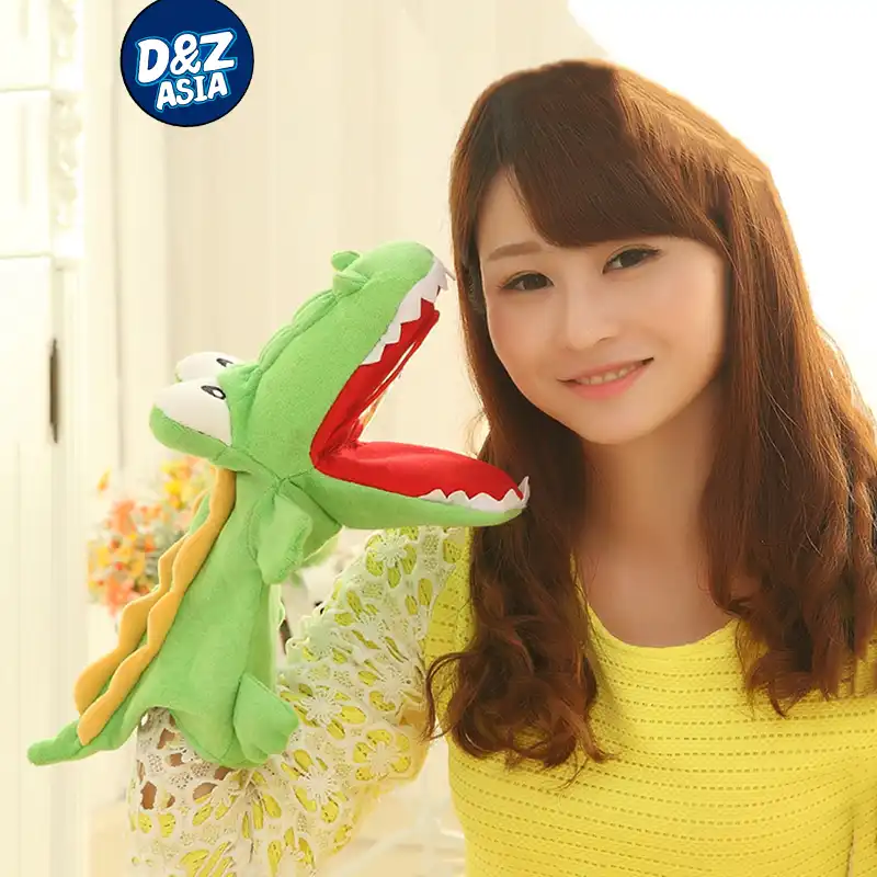 finger puppet cartoon muppet ventriloquism crocodile plush doll