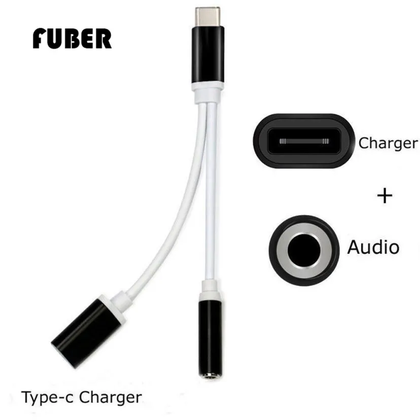 FUBER Brand New Style USB Type-C To 3.5mm Jack AUX Headphone Audio Splitter Converter Adapter Cable Portable Charger Dropship
FUBER Brand New Style USB Type-C To 3.5mm Jack AUX Headphone Audio Splitter Converter Adapter Cable Portable Charger Dropship