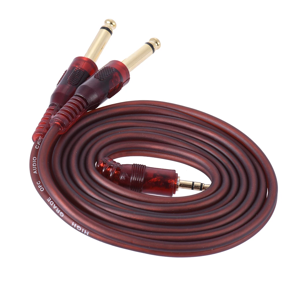 1.5m / 5ft Stereo Audio Cable Cord Wire 3.5mm 1/8" Male to Dual 6.35mm 1/4" TRS Male Plug for Computer Mixer Mixing Console
1.5m / 5ft Stereo Audio Cable Cord Wire 3.5mm 1/8" Male to Dual 6.35mm 1/4" TRS Male Plug for Computer Mixer Mixing Console