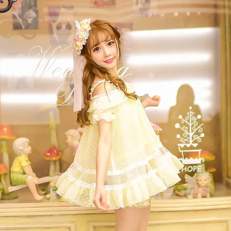 Princess sweet lolita shirt Candy rain exclusive design summer new women's sweet fresh sling Strapless Chiffon shirt C16AB6057
Princess sweet lolita shirt Candy rain exclusive design summer new women's sweet fresh sling Strapless Chiffon shirt C16AB6057