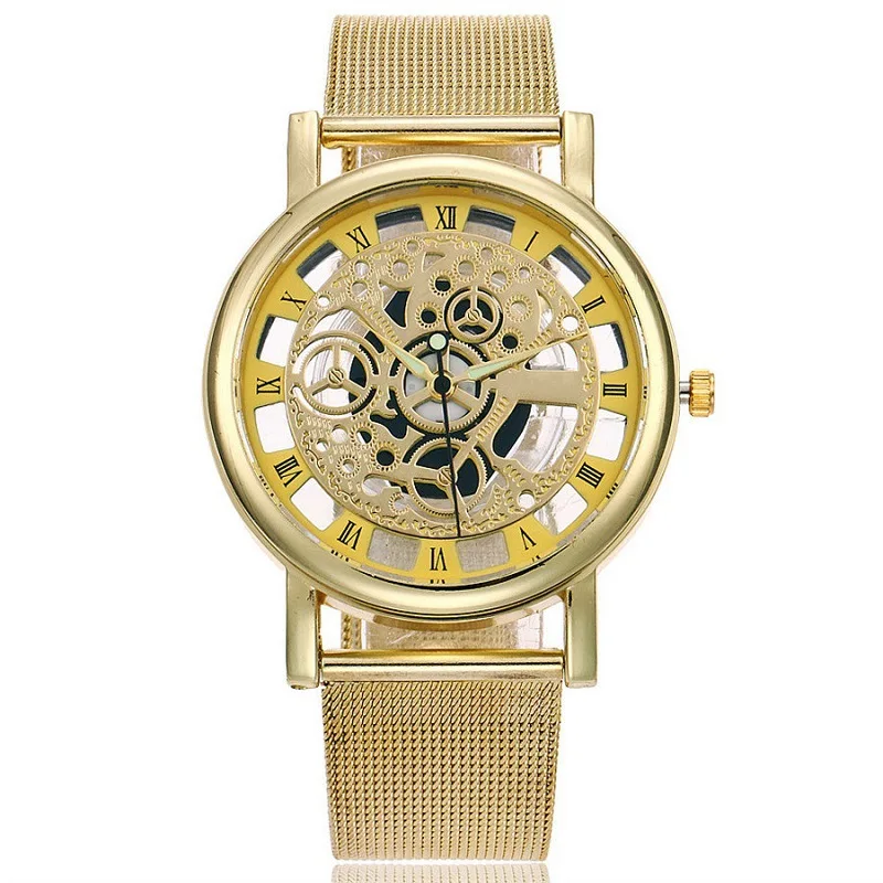 Korean-style Alloy Steel Belt Transparent Hollow out Faux Mechanical Wrist Watch Non-Analog Watch Wechat Business Gift Supply of
Korean-style Alloy Steel Belt Transparent Hollow out Faux Mechanical Wrist Watch Non-Analog Watch Wechat Business Gift Supply of