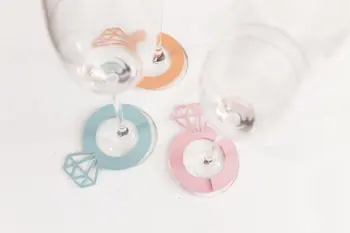 colorful Diamond ring Wine Glass markers tags Wedding Party Decorations bridal shower bachelorette Hens party table name cards
colorful Diamond ring Wine Glass markers tags Wedding Party Decorations bridal shower bachelorette Hens party table name cards