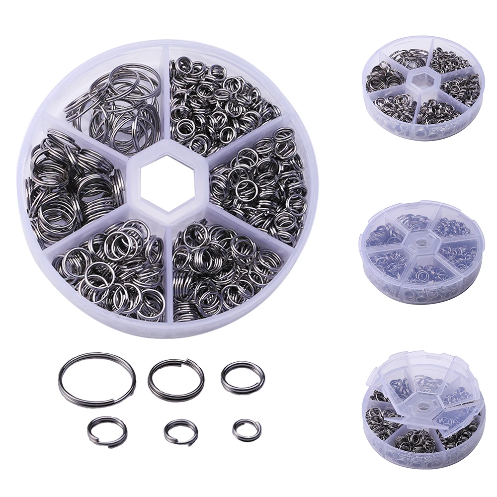 600 Pcs / Box 5/6/7/8/10/14mm Stainless Steel Double Loop Split Jump Rings Jewelry Make Findings DIY Craft Supplies
600 Pcs / Box 5/6/7/8/10/14mm Stainless Steel Double Loop Split Jump Rings Jewelry Make Findings DIY Craft Supplies