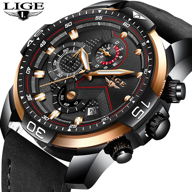 LIGE Mens Watches Top Luxury Brand Fashion Business Quartz Watch Men Leather Military Sport Waterproof Clock Relogio Masculino
LIGE Mens Watches Top Luxury Brand Fashion Business Quartz Watch Men Leather Military Sport Waterproof Clock Relogio Masculino