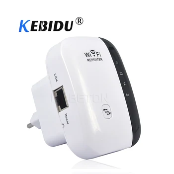 

kebidu Wifi Repeater 802.11b/g/n Network Wifi Router Expander Antenna Extended Wi-fi Signal Repeaters 300Mbps EU/US Plug