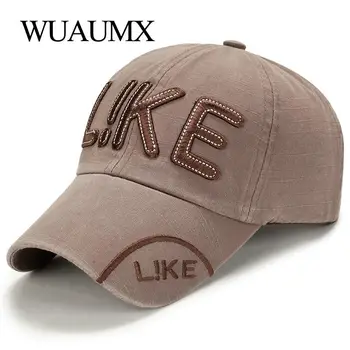 Wuaumx Men's Baseball Caps Cotton Embroidery Letter LIKE Dad Caps Washed Male Hat Bone Snapback Hip Hop casquette Drop Shipping
Wuaumx Men's Baseball Caps Cotton Embroidery Letter LIKE Dad Caps Washed Male Hat Bone Snapback Hip Hop casquette Drop Shipping