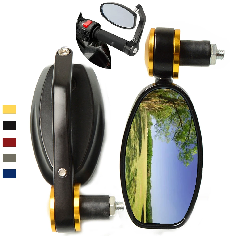 Universal Motorcycle handlebar end Rearview Mirrors scooter accessories For Honda X-ADV CB1000R CBR XL1000 Hornet 600 Cafe Racer
Universal Motorcycle handlebar end Rearview Mirrors scooter accessories For Honda X-ADV CB1000R CBR XL1000 Hornet 600 Cafe Racer