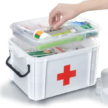 Saddam home medicine box multi-layer pyxides portable first aid kit health care first aid kit household storage
Saddam home medicine box multi-layer pyxides portable first aid kit health care first aid kit household storage