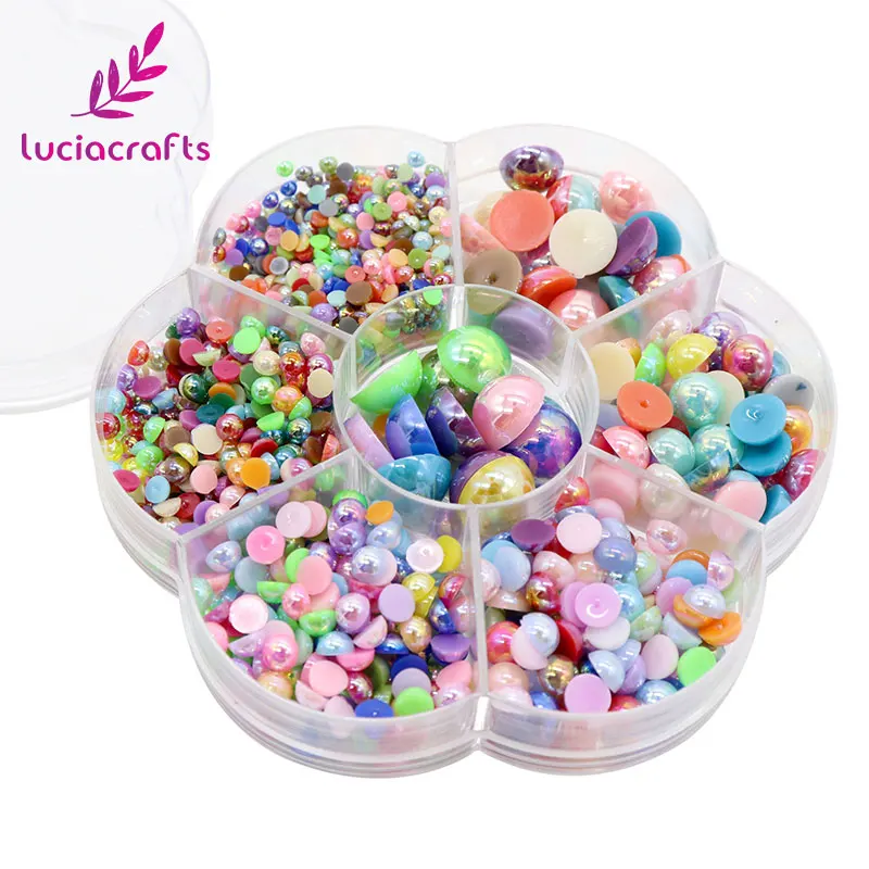 New arrival 1box Assorted Color Size Flatback Half Round Pearls Craft ABS Imitation Pearl Scrapbook Beads DIY Decorate F1106
New arrival 1box Assorted Color Size Flatback Half Round Pearls Craft ABS Imitation Pearl Scrapbook Beads DIY Decorate F1106