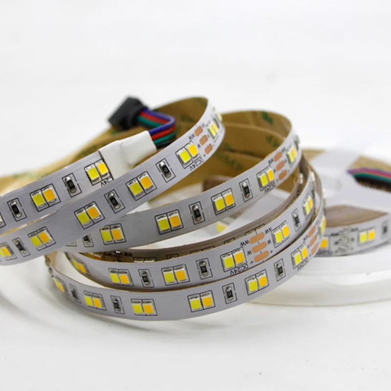 

Smd 2835 w/wwLED light bar DC24V adjustable CCT LED light bar 120Led / m CRI 90 led flexible strip 24W / M 5m / batch ip30 ip67