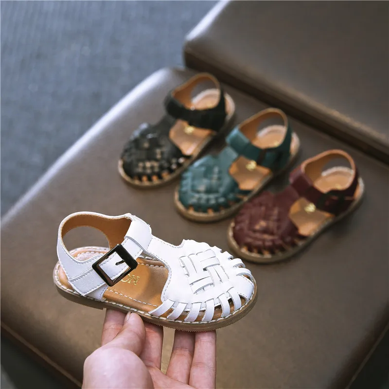 Girls Sandals Closed Toe Baby Toddler Shoes Genuine Leather Kids Sandals Hollow Summer Dress Flats Boy Sandals Solid Color 21-30
Girls Sandals Closed Toe Baby Toddler Shoes Genuine Leather Kids Sandals Hollow Summer Dress Flats Boy Sandals Solid Color 21-30