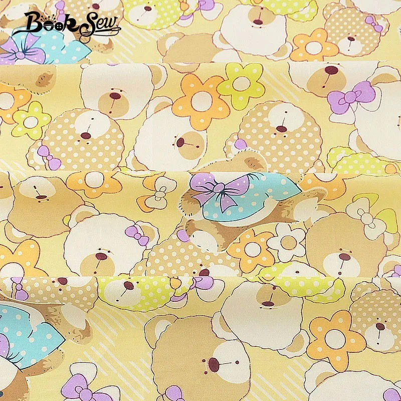 Booksew 100% Cotton Twill FabricTeddy Bear Designr Sewing Cloth Quilting Baby Bedsheet Craft DIY Patchwork Doll Home Textile CM
Booksew 100% Cotton Twill FabricTeddy Bear Designr Sewing Cloth Quilting Baby Bedsheet Craft DIY Patchwork Doll Home Textile CM
