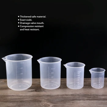 Set of 4 Measuring Cup Labs Plastic Graduated Beakers 50ml 150ml 250ml 500ml (Transparent) 
Set of 4 Measuring Cup Labs Plastic Graduated Beakers 50ml 150ml 250ml 500ml (Transparent)