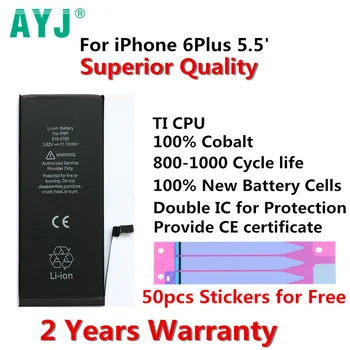 50pcs/lot Original AYJ Battery For iPhone 6Plus 6 Plus 5.5' Batteria Replacement Battery Real 2915mAh Repair parts
50pcs/lot Original AYJ Battery For iPhone 6Plus 6 Plus 5.5' Batteria Replacement Battery Real 2915mAh Repair parts