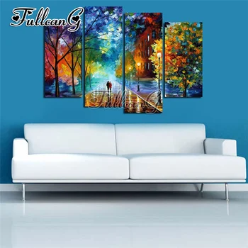 FULLCANG Romantic Street Diy Full Square Diamond Embroidery 4PCS Diamond Painting Cross Stitch Mosaic Rhinestone Kits G606
FULLCANG Romantic Street Diy Full Square Diamond Embroidery 4PCS Diamond Painting Cross Stitch Mosaic Rhinestone Kits G606
