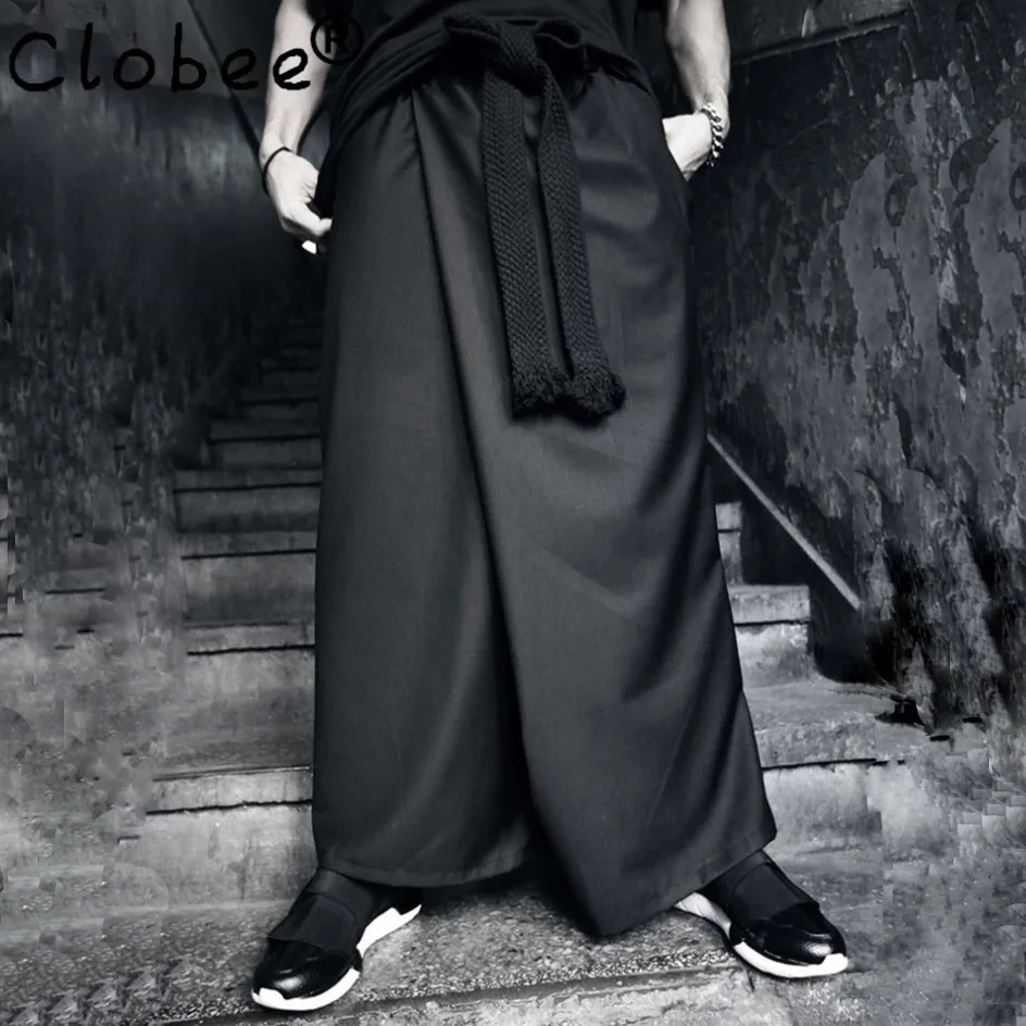 2017 New Autumn Fashion Casual Loose Men Skirt Pants Braided belt Pants Men Crotch Pants Nightclub Costumes plus size 27-41 K741
2017 New Autumn Fashion Casual Loose Men Skirt Pants Braided belt Pants Men Crotch Pants Nightclub Costumes plus size 27-41 K741