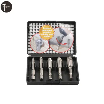 Remove the broken damaged screw 5 Pcs Nickel HSS4241 Hex shank 1/4' Screw extractor set Stud Remover
Remove the broken damaged screw 5 Pcs Nickel HSS4241 Hex shank 1/4' Screw extractor set Stud Remover