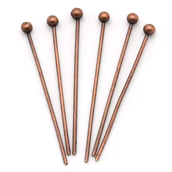 DoreenBeads Copper Ball Head Pins Antique Copper DIY Making Earrings Jewelry Findings 20mm( 6/8") long, 0.5mm ( gauge), 55 PCs
DoreenBeads Copper Ball Head Pins Antique Copper DIY Making Earrings Jewelry Findings 20mm( 6/8") long, 0.5mm ( gauge), 55 PCs