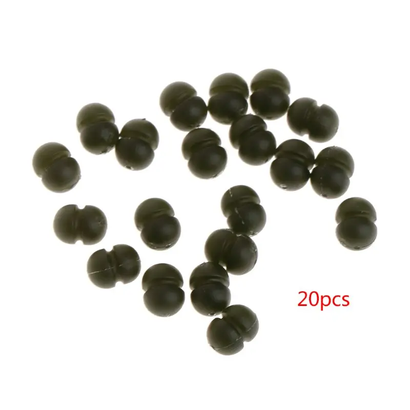 20 Pcs/Bag Fishing Beads Double Located Bean 8mm Tackle TPR Environmental Terminal Bead Carp Baits Lure Rig Tools Accessories
20 Pcs/Bag Fishing Beads Double Located Bean 8mm Tackle TPR Environmental Terminal Bead Carp Baits Lure Rig Tools Accessories
