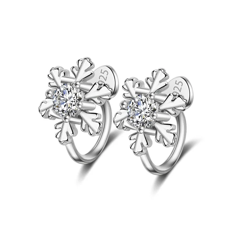 Crazy Feng Silver-color Crystal Snow Flower Clip Earrings For Women's Gift No Ear Hole Unique Design Earrings Free Shipping
Crazy Feng Silver-color Crystal Snow Flower Clip Earrings For Women's Gift No Ear Hole Unique Design Earrings Free Shipping