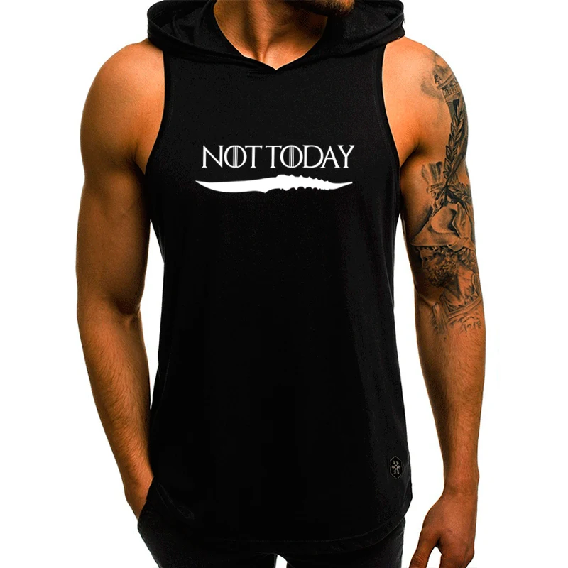 Novelty Not Today Game Of Thrones Arya Stark sleeveless Hooded T shirt Man Great Classic Round Neck Fashion Streetear Tee Shirt
Novelty Not Today Game Of Thrones Arya Stark sleeveless Hooded T shirt Man Great Classic Round Neck Fashion Streetear Tee Shirt