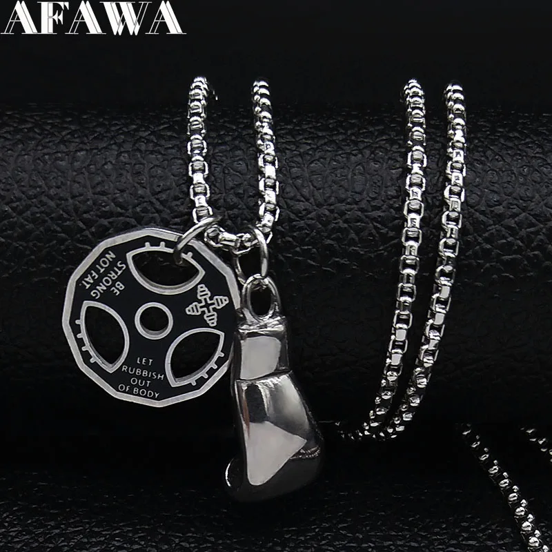 2019 Fashion Sports Glove Stainless Steel Chain Necklace for Women Silver Color Necklace Jewelry colier femme N19146
2019 Fashion Sports Glove Stainless Steel Chain Necklace for Women Silver Color Necklace Jewelry colier femme N19146