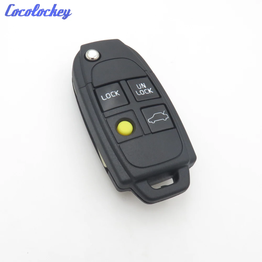 Cocolockey New Uncut Flip Remote Key Shell Case Fob 4 Button for VOLVO S40 V40 C70 S60 S80
Cocolockey New Uncut Flip Remote Key Shell Case Fob 4 Button for VOLVO S40 V40 C70 S60 S80