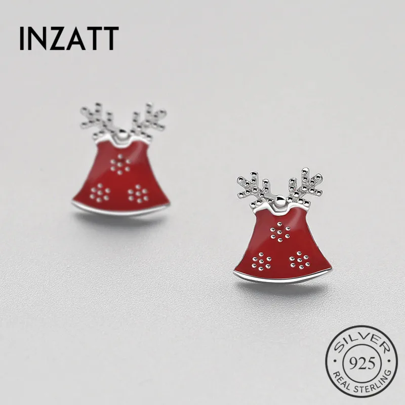 INZATT Real S925 Sterling Silver Red Enamel Christmas Snowflake Stud Earrings Fashion Women Romantic Gift Fine Jewelry
INZATT Real S925 Sterling Silver Red Enamel Christmas Snowflake Stud Earrings Fashion Women Romantic Gift Fine Jewelry