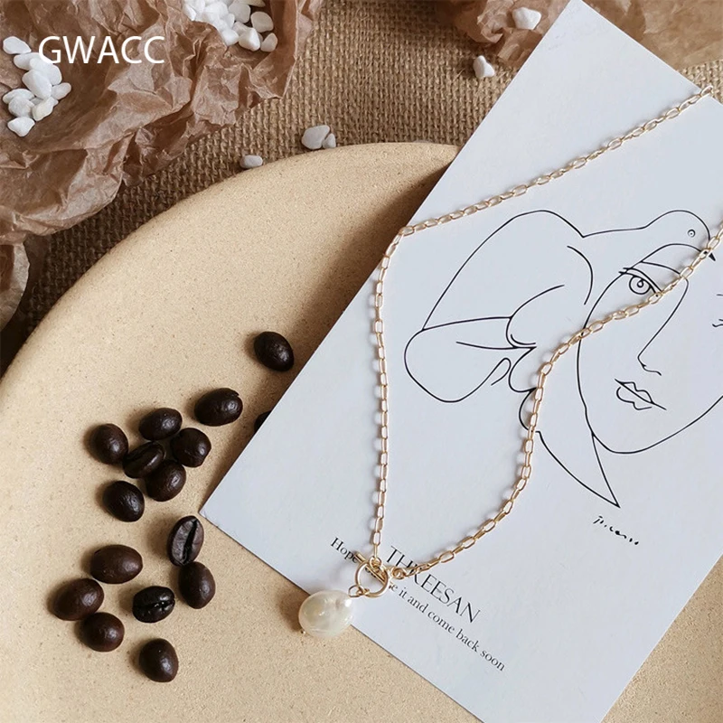GWACC 2019 Original Design Freshwater Pearls Pendants Necklaces For Women Clavicle Necklaces Korean INS Trendy Necklaces Jewelry
GWACC 2019 Original Design Freshwater Pearls Pendants Necklaces For Women Clavicle Necklaces Korean INS Trendy Necklaces Jewelry