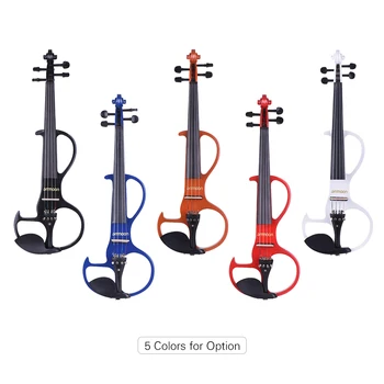 ammoon Full Size 4/4 Solid Wood Electric Silent Violin Fiddle Style-3 Ebony Fingerboard Pegs Chin Rest Tailpiece
ammoon Full Size 4/4 Solid Wood Electric Silent Violin Fiddle Style-3 Ebony Fingerboard Pegs Chin Rest Tailpiece