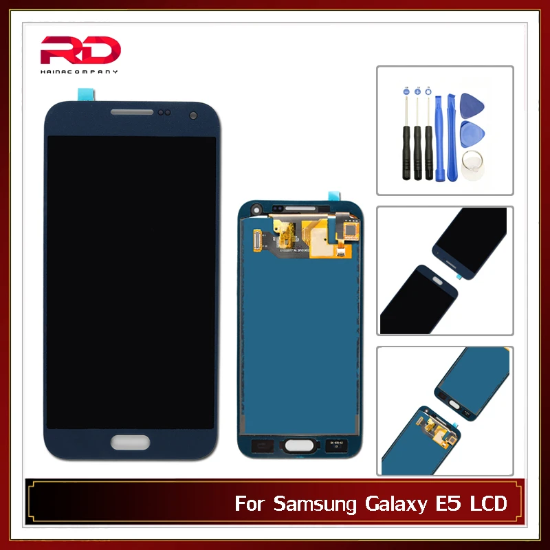 AMOLED E500 LCD для Samsung Galaxy E5 E500F E500H E500M дисплей кодирующий преобразователь сенсорного