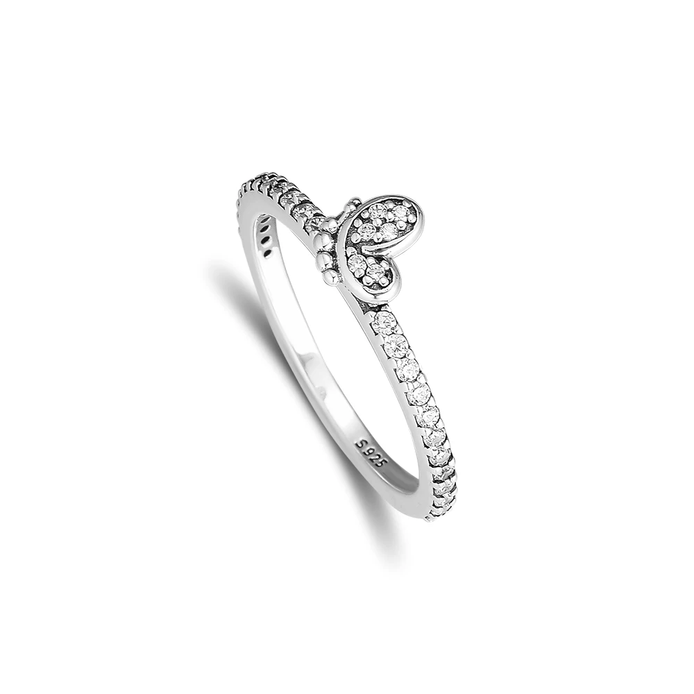 Pandulaso Bedazzling Butterfly Ring Spring Ring 925 Sterling-Silver-Rings DIY Fashion Feamle Rings European Jewelry For Women
Pandulaso Bedazzling Butterfly Ring Spring Ring 925 Sterling-Silver-Rings DIY Fashion Feamle Rings European Jewelry For Women