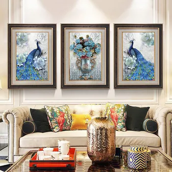 Meian 5D DIY Diamond Painting Cross Stitch Special Peacock 3 Pictures Diamond Embroidery,Full Diamond Mosaic Daimond accessories
Meian 5D DIY Diamond Painting Cross Stitch Special Peacock 3 Pictures Diamond Embroidery,Full Diamond Mosaic Daimond accessories