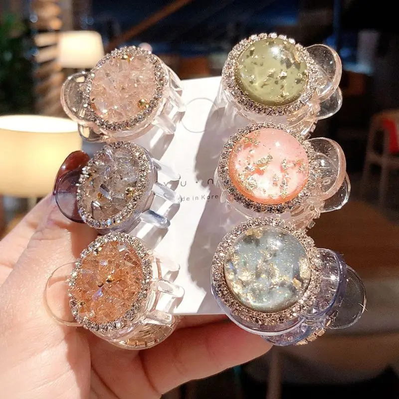 Ladies Rhinestone Sweet Hair Claw Clip Colored Imitation Crystal Ponytail Decorative Hairpins Starry Sky Tinfoil Small Barrettes
Ladies Rhinestone Sweet Hair Claw Clip Colored Imitation Crystal Ponytail Decorative Hairpins Starry Sky Tinfoil Small Barrettes