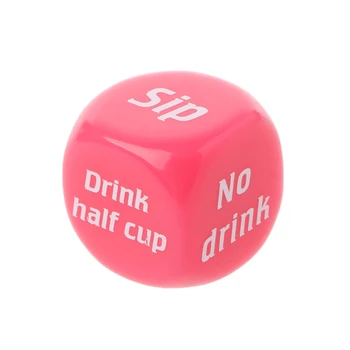 

Fashion Cute Acrylic Drinking Decider Dice Games Gambling Bar Party Pup Funny Toy Xmas
