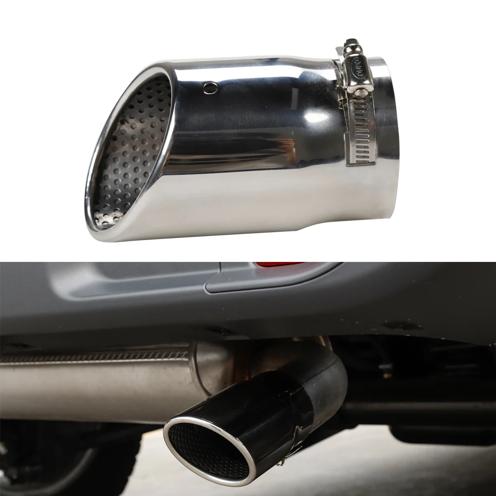 Chrome Stainless Steel Automobiles Car Exhaust Muffler Tip pipe For 2018 Jeep Wrangler JL 2017 Jeep Compass
Chrome Stainless Steel Automobiles Car Exhaust Muffler Tip pipe For 2018 Jeep Wrangler JL 2017 Jeep Compass