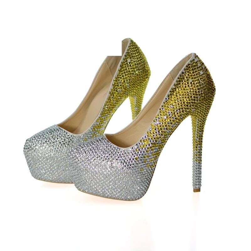 2018 Newest Style Silver Gold Rhinestone Cinderella Prom Shoes Wedding Party High Heels Customized Gorgeous Bridal Dress Shoes
2018 Newest Style Silver Gold Rhinestone Cinderella Prom Shoes Wedding Party High Heels Customized Gorgeous Bridal Dress Shoes