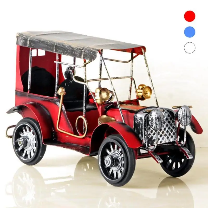 Image Classic style metal car decoration Home furnishings room wine cabinet TV cabinet crafts Creative classical Desktop decor gift 3