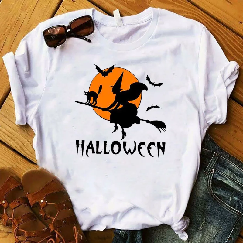 Fashion Women T Womens Halloween Witch Bird Cute Printed Graphic Tee Shirt Femme Top Tshirt Female Ladies Clothes T-shirt
Fashion Women T Womens Halloween Witch Bird Cute Printed Graphic Tee Shirt Femme Top Tshirt Female Ladies Clothes T-shirt