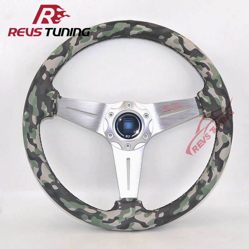 350mm/14inch ND Green Camouflage PVC Car Racing Tuning Drifting Rally Sport Steering Wheel
350mm/14inch ND Green Camouflage PVC Car Racing Tuning Drifting Rally Sport Steering Wheel