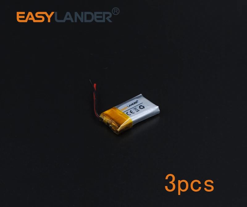 3pcs/Lot 3.7V 60mAh Rechargeable li Polymer Li-ion Battery For bluetooth headset mp3 mp5 mouse Bracelet Wrist Watch 381220
3pcs/Lot 3.7V 60mAh Rechargeable li Polymer Li-ion Battery For bluetooth headset mp3 mp5 mouse Bracelet Wrist Watch 381220