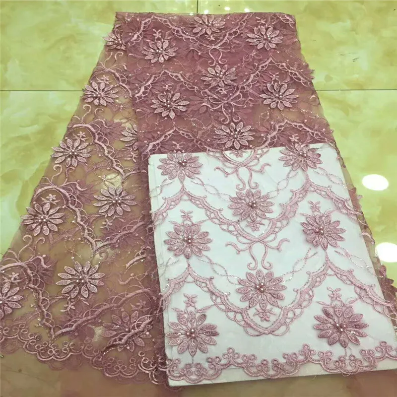 2018 High Quality Nigerian net Lace Fabric African Lace Fabric with beads 5 yards Guipure Lace Fabric For Wedding Dress HJ787-2
2018 High Quality Nigerian net Lace Fabric African Lace Fabric with beads 5 yards Guipure Lace Fabric For Wedding Dress HJ787-2
