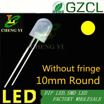 Round 10mm DIP LED yellow color diffused led diode 585-595nm 2.0-2.5V(without fringe led)
Round 10mm DIP LED yellow color diffused led diode 585-595nm 2.0-2.5V(without fringe led)