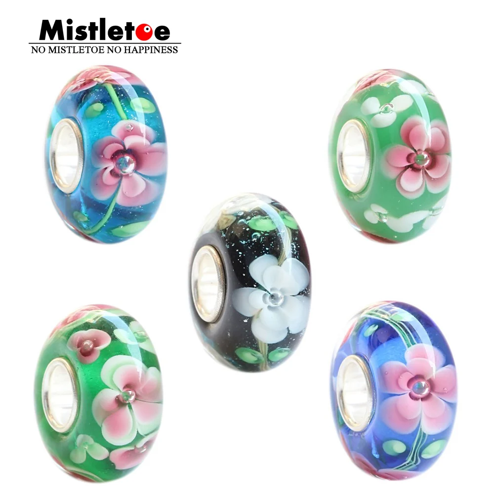925 Sterling Silver Large Hole Colorful 3D Flowers Murano Glass Charm Beads Fit European 3.5mm Bracelet Jewelry
925 Sterling Silver Large Hole Colorful 3D Flowers Murano Glass Charm Beads Fit European 3.5mm Bracelet Jewelry