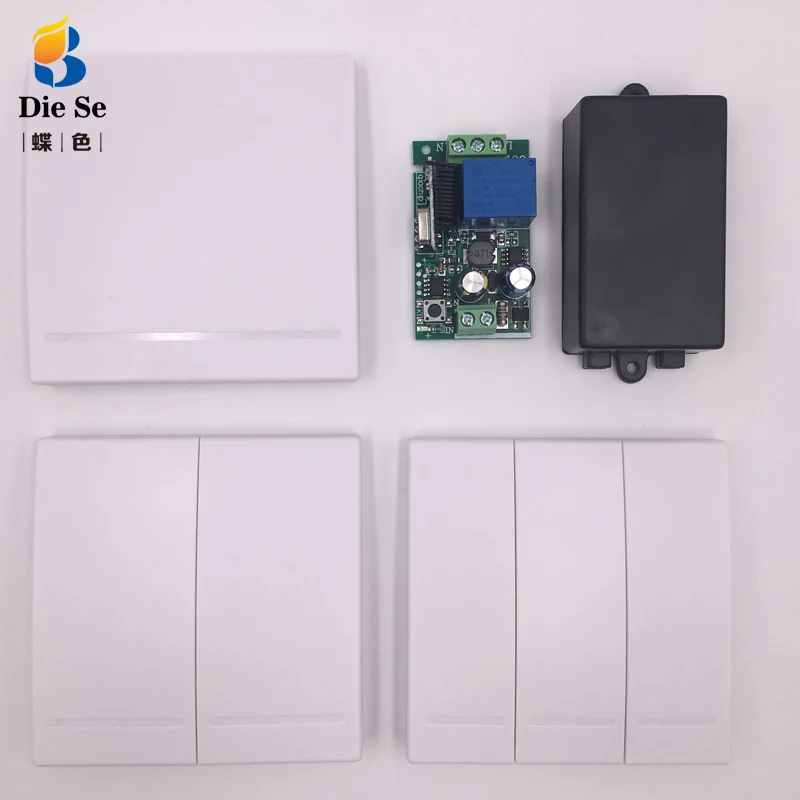86 Wall Panel Wireless Remote Control AC 85V~220V 1CH Relay Receiver for Light Lamp Bulb door Switch Wall Switch Remote
86 Wall Panel Wireless Remote Control AC 85V~220V 1CH Relay Receiver for Light Lamp Bulb door Switch Wall Switch Remote