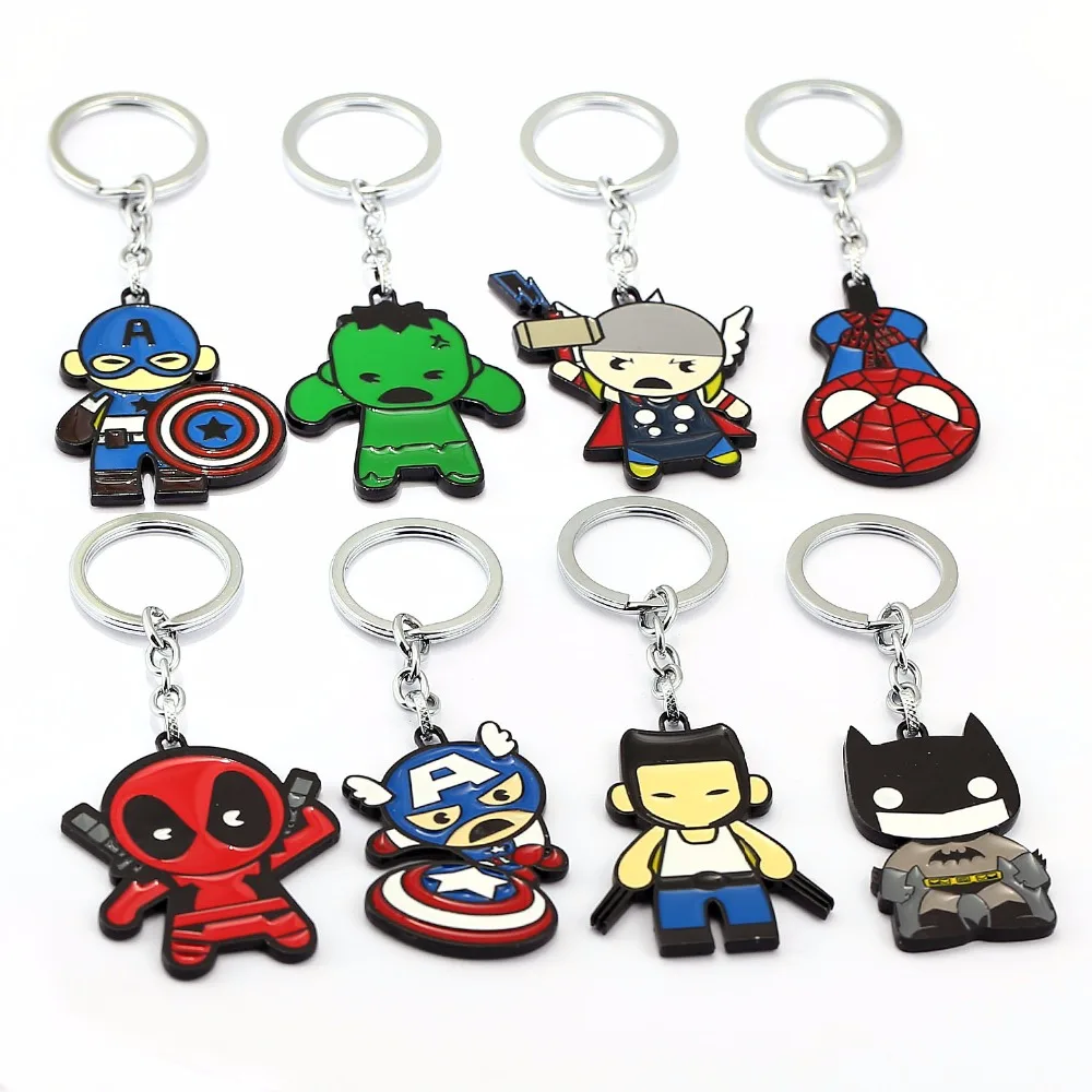 Avengers Endgame Keychain Thor Captain America Hulk Iron Man Deadpool Batman Key Holder Chaveiro Car Key Chains Women Jewelry
Avengers Endgame Keychain Thor Captain America Hulk Iron Man Deadpool Batman Key Holder Chaveiro Car Key Chains Women Jewelry