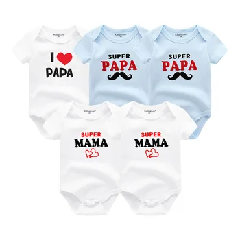 Baby Bodysuit Boy&Girls White Infant Jumpsuit Short Sleeve Newborn Cotton Roupa de bebe Menino Unisex Letter "i love mama/papa"
Baby Bodysuit Boy&Girls White Infant Jumpsuit Short Sleeve Newborn Cotton Roupa de bebe Menino Unisex Letter "i love mama/papa"