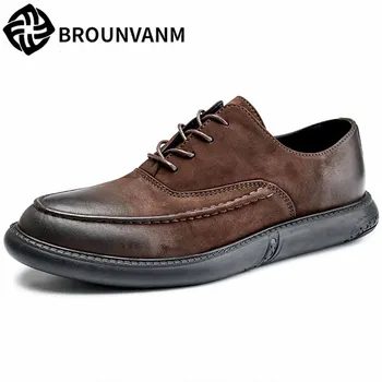 High Quality Genuine Leather Mens Casual shoes breathable Spring all-match cowhide Lace-Up Business Men Shoes Men Dress Shoes
High Quality Genuine Leather Mens Casual shoes breathable Spring all-match cowhide Lace-Up Business Men Shoes Men Dress Shoes