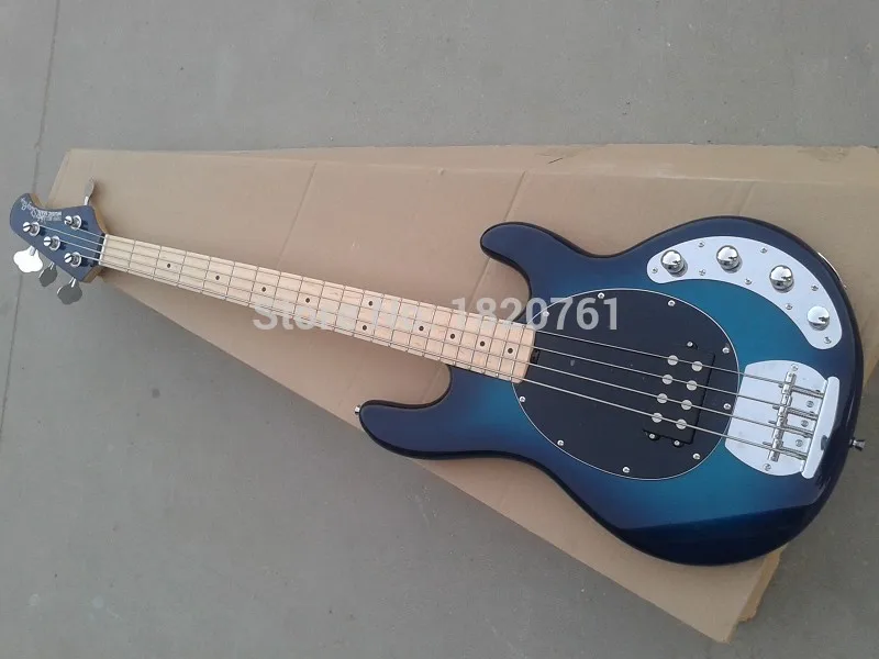 Free shipping Musicman 4 strings bass music man stingRay blue electric bass guitar with 9V Battery active pickups 14510
Free shipping Musicman 4 strings bass music man stingRay blue electric bass guitar with 9V Battery active pickups 14510