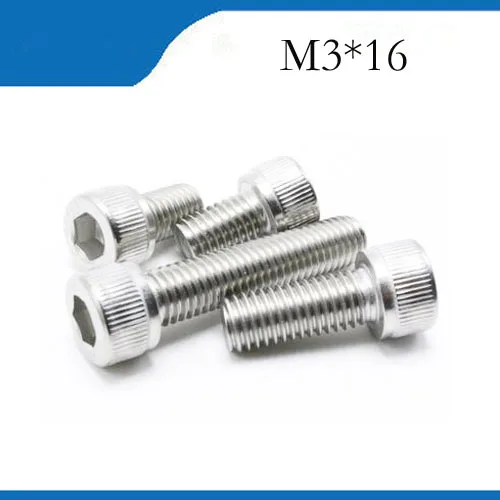 10pcs/set Assortment Kit Set A2 Stainless Steel Hex Socket Screw Bolt Nut M3 4-20mm
10pcs/set Assortment Kit Set A2 Stainless Steel Hex Socket Screw Bolt Nut M3 4-20mm